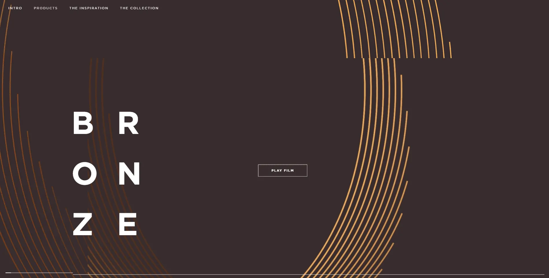 Bang Olufson asymmetrical web design layout