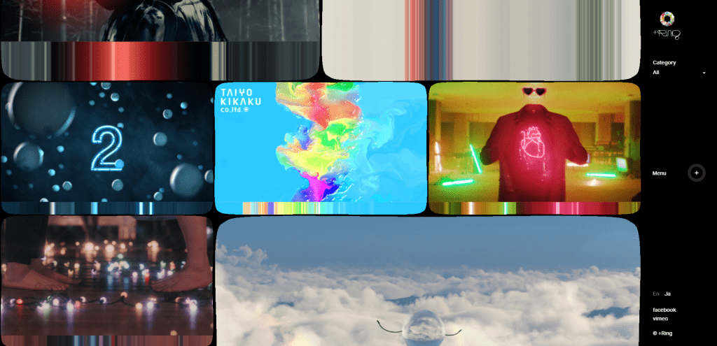 Ringer Tokyo example of well done website with video