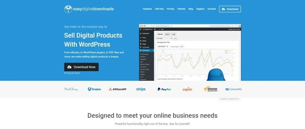 Easy Digital Downloads WordPress plugin
