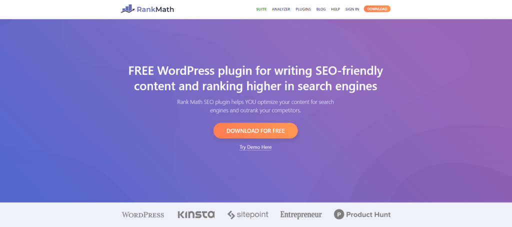 RankMath SEO tool example